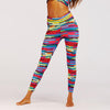 Yarn Print Patchwork Leggings